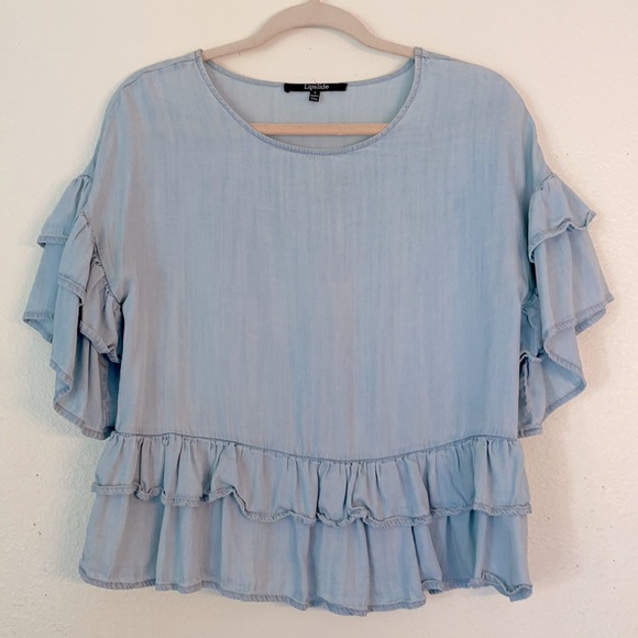 Women denim top LIPSLIDE - Picture 1 of 5